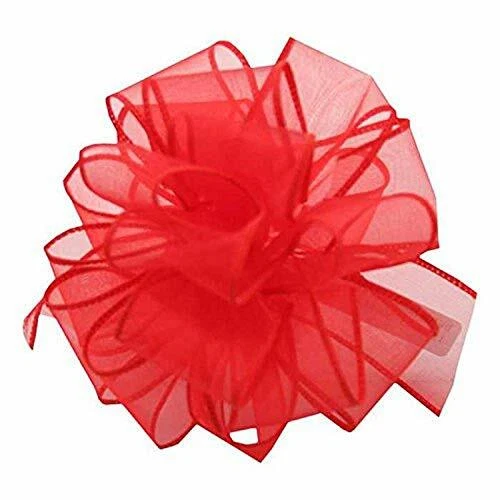 Berwick ISS-009-50-RER Red Wired Edge Ribbon (50 Foot Roll) - Image 1 of 1