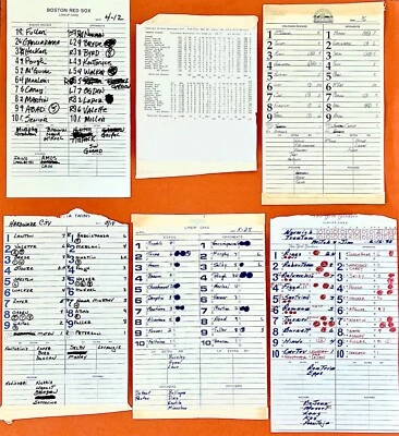 LOTE DE 5 TARJETAS DE ALINEACIÓN DE LIGAS MENORES BOSTON RED SOX NOVATO NOMAR GARCIAPARRA IMPRESCINDIBLES Foto 1 de 4
