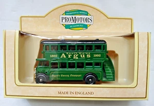 LLEDO PROMOTIONAL 1932 AEC REGENT BUS SOUTH WALES ARGUS NEWSPAPER DIECAST BOXED - Picture 1 of 2