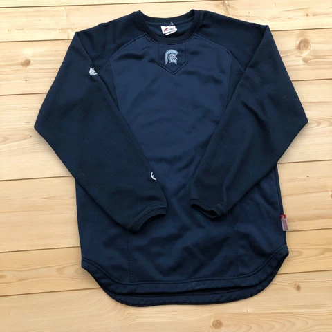 Majestic Sports Blue Knit Cool Base Jersey Poly Sweater Adult Men's Size S Cover