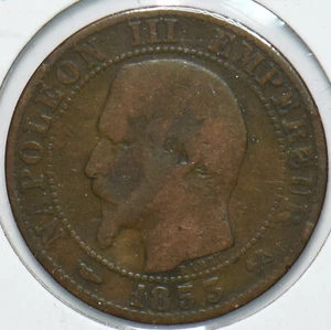 France 1853 5 Centimes Eagle animal Napoleon III 902133 combine shipping - Picture 1 of 2