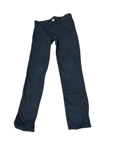 CRB Girl Black Sparkly Jeans Girls Size 7 - Picture 1 of 7