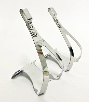Christophe D Small Chrome Steel Toe Clips (1 Pair) - Used - Image 1 of 4