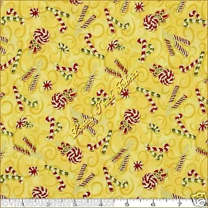 PAINTBRUSH STUDIOS "NUTCRACKER CHRISTMAS" CANDY #7542 FABRIC PRICED @ 1/2 YD - Picture 1 of 1