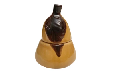 Vintage Sugar Pot Ceramic Handmade Decor Saucepan Collectibles Ussr 1960s Marked - Image 1 of 4