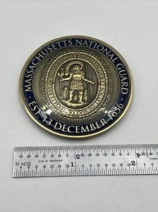 Ejército de los Estados Unidos - Guardia Nacional de Massachusetts 7º Comando Sargento Mayor Moneda Desafío - Imagen 1 de 2