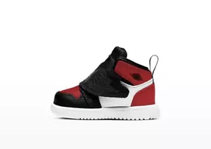Jordan Nike Sky 1 Toddlers' Shoes Black Varsity Red White BQ7196-016 8C-10C - Picture 1 of 5