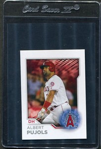 2017 Topps Stickers Albert Pujols #7 Angels Mint