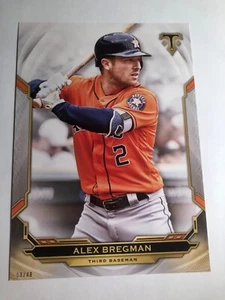 2019 Topps Triple Threads Jumbo 5x7 Alex Bregman Astros 56 03/49 - Picture 1 of 1