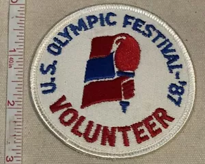 U.S. Olympic Festival 1987 Volunteer Patch - Picture 1 of 2