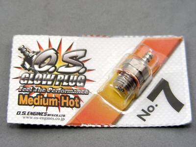 OS Engines #7 Glowplug for 1/10 Nitro Engines HPI Dynamite 12CV 12CVR 15CV 15SS - Image 1 of 2