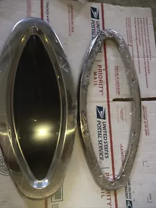 Sea Ray Boat Porthole Bow Oval Tint Window W/ Outer Ring FIX 516-6 SS/Tint 87 SS - Foto 1 di 5