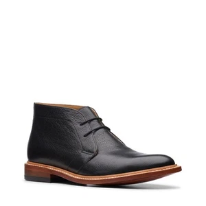 Botas Oxford Bostonian para hombre No16 de cuero negro suave 26145698 - Imagen 1 de 7