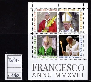 Città del Vaticano Papa Francesco foglietto - Imagen 1 de 1