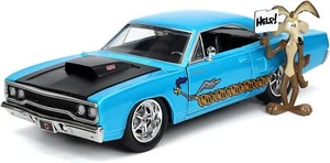 Jada 253255028 Looney Toons Road Runner Plymouth in scala 124 pressofuso con persona - Foto 1 di 3