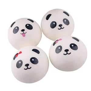 4 PCs Jumbo Panda Brotbrötchen Squeeze Spielzeug Stressabbau Spielzeug - Zdjęcie 1 z 8