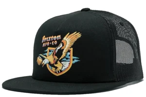 Brixton Trucker Hat Black District HP American Bald Eagle Bird Mesh Adjustable - Picture 1 of 3