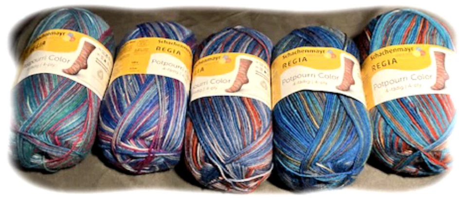 REGIA Potpourri Color Sock Yarn-choice 5 colors - Image 1 of 1