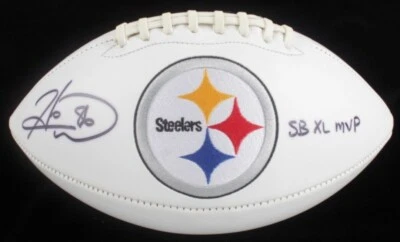 Hines Ward SB XL MVP Autographed Pittsburgh Steelers Football- JSA Authenticate - Image 1 of 2