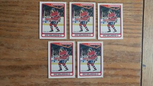 GREAT LOT of 5 ERIC DESJARDINS 1990/91 O-PEE-CHEE OPC ROOKIE CARDS CANADIENS