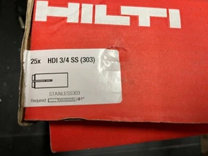 20 Stk. Hilti HDI 3/4 SS (303) 3/4" Bündig Keilanker - Bild 1 von 5