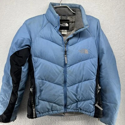 Куртка пуховая для девочек The North Face S синяя на молнии - Изображение 1 из 4