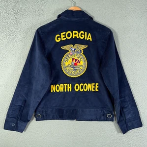 Vintage FFA Jacket Men S Corduroy Georgia Oconee Future Farmers America Made USA - Picture 1 of 20