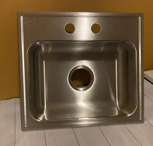 JUST MANUFACTURING CO STAINLESS STEEL SINGLE BASIN SINK ADA LAB DENTAL SALON - Picture 1 of 6