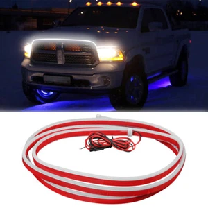 Tira de luces LED blancas de 71"" para capó luces de circulación diurna para Dodge Magnum R/T, SXT - Imagen 1 de 15