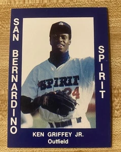 1988 Cal Cards San Bernardino Spirit Ken Griffey Jr Minor League BBl Card 34 - Picture 1 of 5