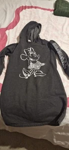 Girls Gap Disney stretch hooded dress with graphic Mickey Mouse motif - Picture 1 of 4