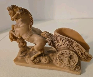 Vintage Roman Chariot/Horses Sculpture - Picture 1 of 6