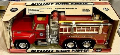 🏁 NYLINT VINTAGE CLASSIC RESCUE PUMPER #875 FIRE DEPARTMENT F9000 🏁 - Image 1 of 4
