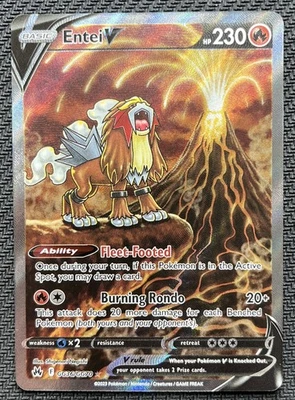 Tarjeta Pokémon arte alternativo Entei V GG36/GG70 Crown Zenith FA 2023 Foto 1 de 2