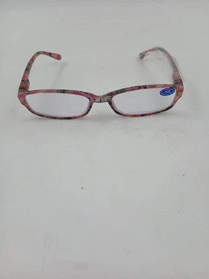 Reading Glasses Blue Light Blocking Readers Women's Pink Floral Frame +4 - Image 1 of 4