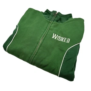 WICKED Green for Good Broadway Musical grüne Damenjacke Medium durchgehender Reißverschluss - Bild 1 von 10