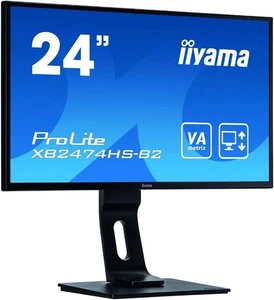 iiyama ProLite XB2474HS 24" Full HD 1080p VA LED Monitor - HDMI DISPLAY VGA  - Picture 1 of 5