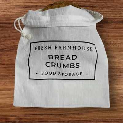 Фермерский домик деревенский ручной работы хлопок льняной мешок для хлеба, сумка для хранения хлеба закваски - Изображение 1 из 4