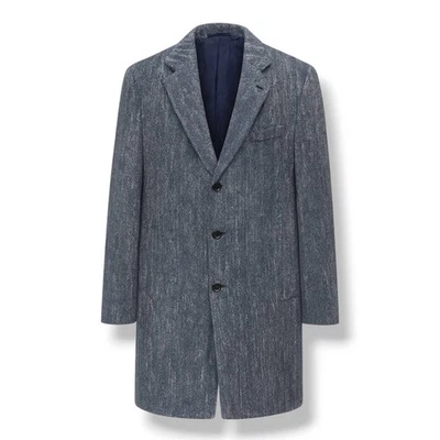 SUITSUPPLY Wool Silk Linen Suit Havana Tulip Slim Men’s Mid Blue Size 38S - Image 1 of 4