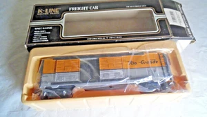 K-Line 644-1491 Double Door Rio Grande 0/027 Door Box Car -Used -LN Original Box - Picture 1 of 9