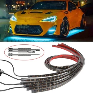 For Scion FR-S Base 6pcs LED Strip Under Neon Light Underglow Underbody System - Picture 1 of 14