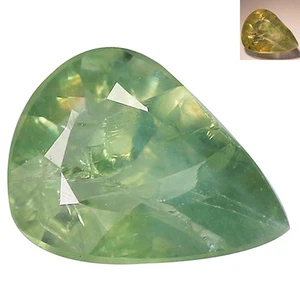 0.64 Ct Pear 7.1 x 5.2 MM Green Changing To Red Tanzania Natural Alexandrite - Bild 1 von 5