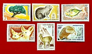 {COSTA FRANCESA-SOMALÍ/ Scott #287-292/ MLH-VF SET/ CV $39.00/epictronic/JC} - Imagen 1 de 2