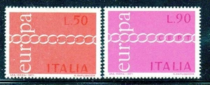 ITALIEN #1038-1039 1971 EUROPA POSTFRISCH SS NH O.G - Bild 1 von 2