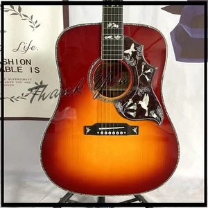 Hummingbird Acoustic Electric Guitar Solid Spruce Top KOA Body Gold Hardware - Picture 1 of 12