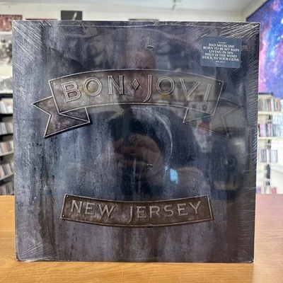 Bon Jovi - New Jersey LP ~ 1988 US 1st Press Album ~ FACTORY SEALED w/ Hype - Image 1 of 3
