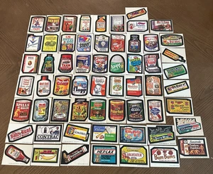 Lote de 60 pegatinas vintage TOPPS WACKY PACKS ¡EXCELENTE estado! - Imagen 1 de 9