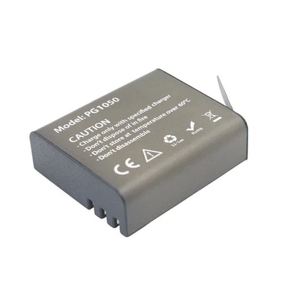 3.7V Action Camera Battery PG1050mAh - H9 H9R H3 H3R H8PRO H8R SJ4000 SJCAM M10 - Image 1 of 4