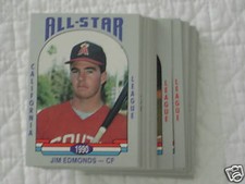 1990 CALIFORNIA LEAGUE ALL STAR SET JIM EDMONDS DENNY NEAGLE (56 CARDS)