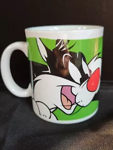 Tazza da caffè vintage Sylvester & Tweety Bird 1998 Looney Tunes Warner Brothers - Foto 1 di 11